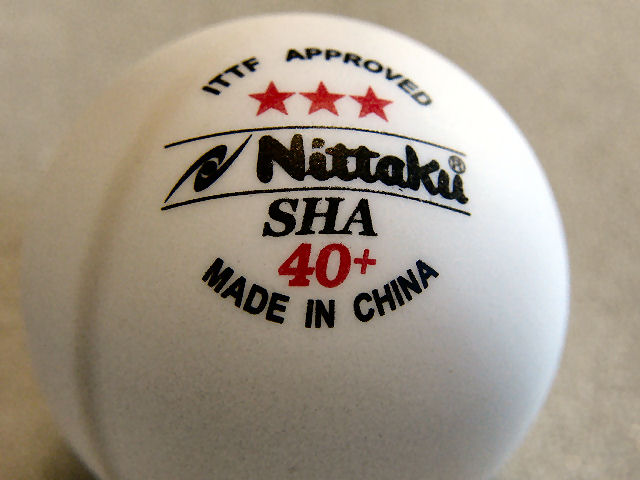 Nittaku 3pcs JTTA Large 44 Table Tennis Balls Plastic Ball Made in JAPAN 