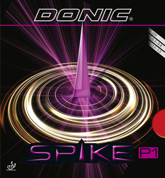 Schwarz Donic Spike P2    OX/0,3-0,6/1,0-1,3 mm    Rot 